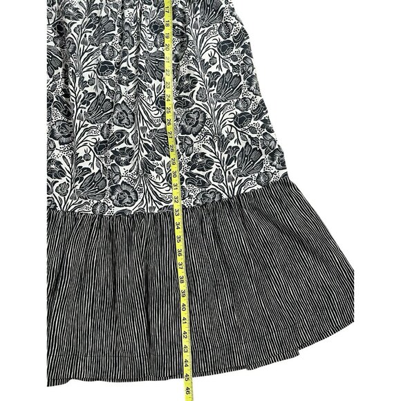 ANTHROPOLOGIE Bloomingprint Dress Adrienne Flounced Midi Floral Size 14 Pockets - Picture 11 of 13